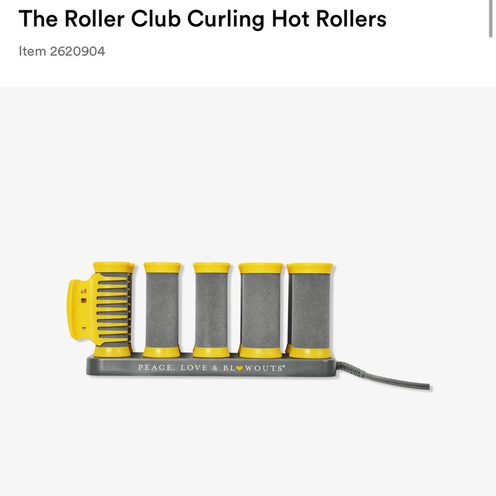 Drybar The Roller Club Curling Hot Rollers - Yellow and Gray